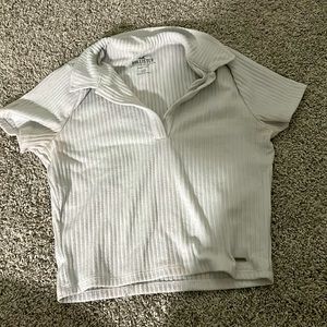 White Hollister baby tee